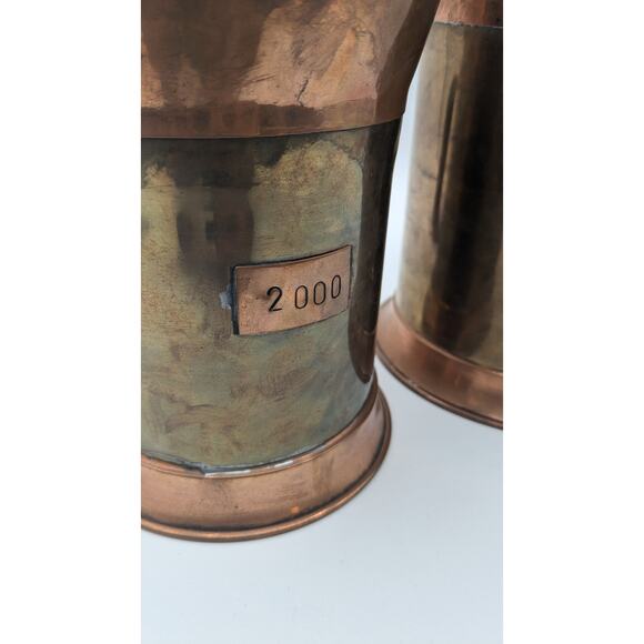 Ethan Allen Copper Pitchers Set of 2 - Made in Israel - Picture 2 of 8